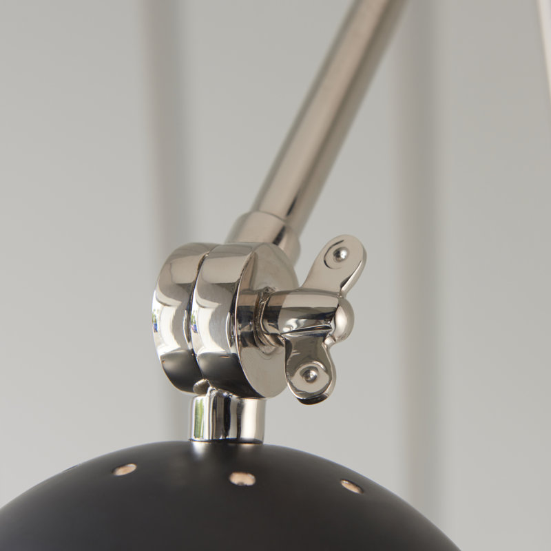 Paier Swing Arm Sconce, Polished Nickel