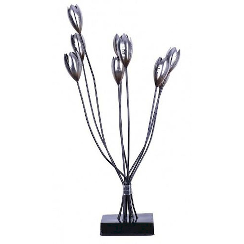 Sculpture tulipes en métal