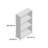 Bernabeu 3-Tier Adjustable Shelf Bookcase-21216339