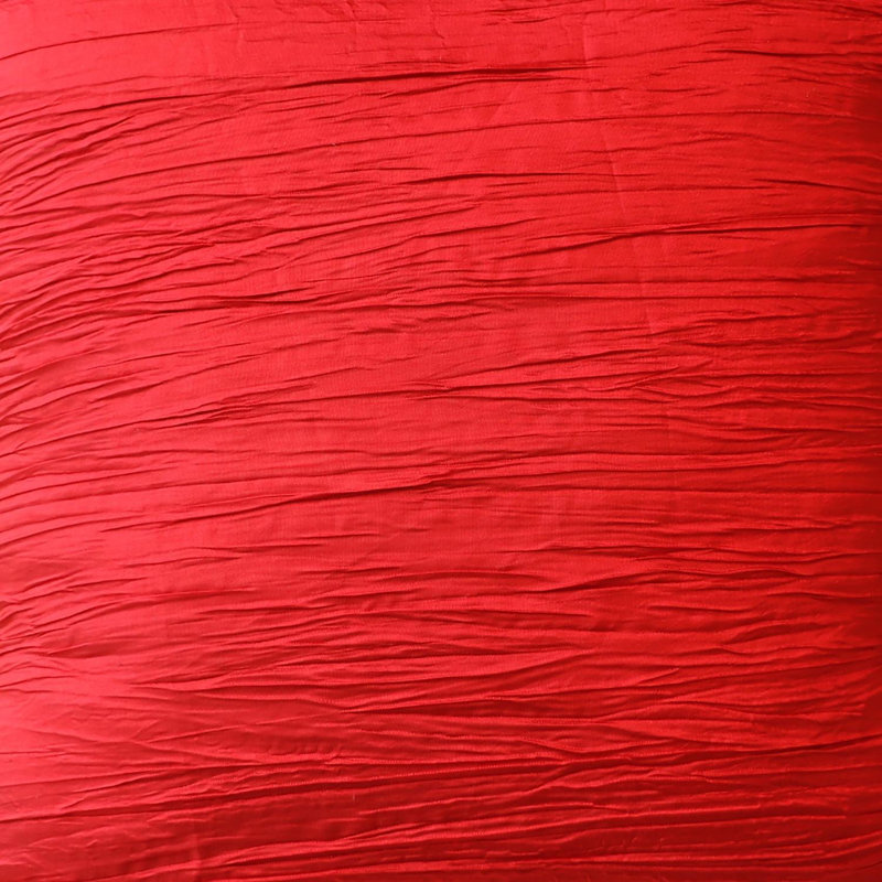 Cantonnière Crinkle, L 9 po x L 144 po, Rouge