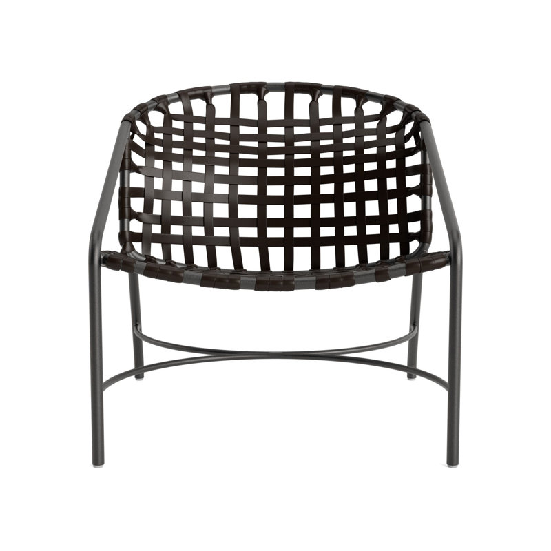 Kantan Outdoor Lounge Chair, Textured Pewter/Coffee