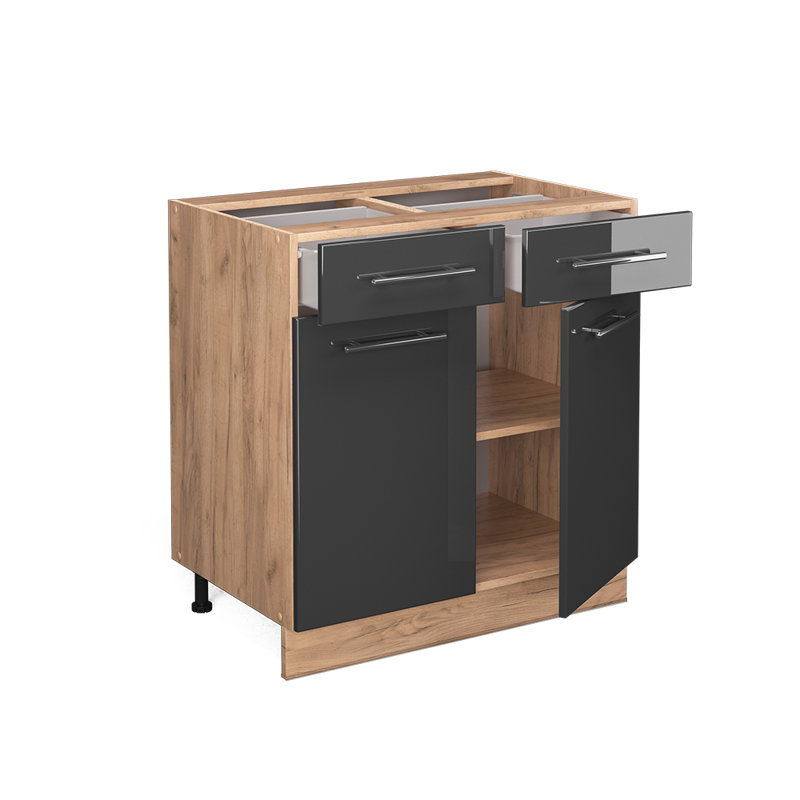 Fame 218 + front GKO_80 x 82 x 51.6, Grey/Brown