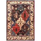 Vintage One-of-a-Kind Rectangle 4'4" X 6'5" Hand Knotted Area Rug