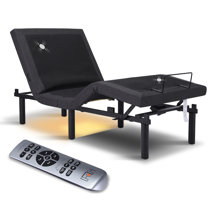 Split King Massaging Adjustable Bed with Wireless Remote Mattress Included