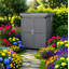 Banc de rempotage avec 2 portes (gris)-1364610262