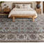 Tapis bleu clair et ivoire noué à la main de haute qualité-106956749