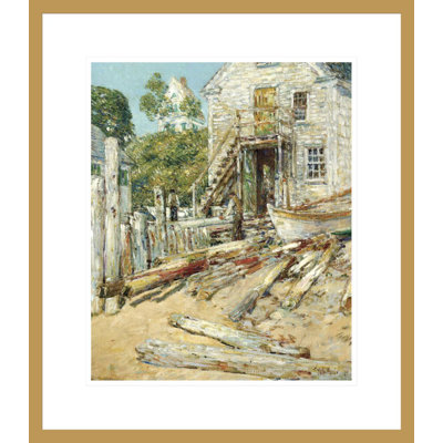 «The Riggers Shop» par Childe Hassam - impression giclée encadrée