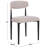 Schutt Boucle Upholstered Metal Dining Chairs