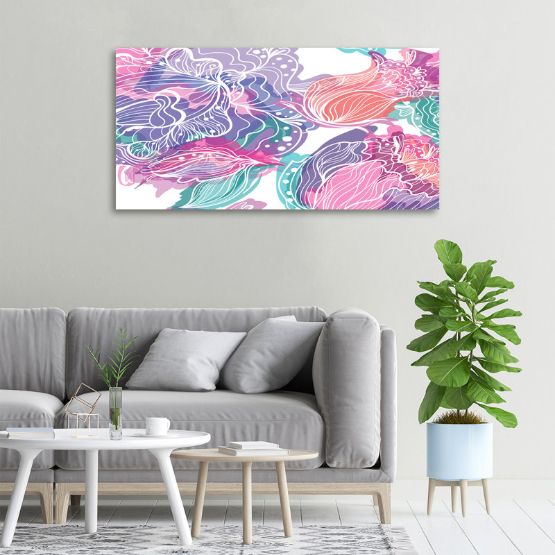 Magic Flowers - Wrapped Canvas Print