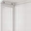 Armoire de rangement moderne à double porte en verre arqué avec miroir incassable et rangement polyvalent-612003081