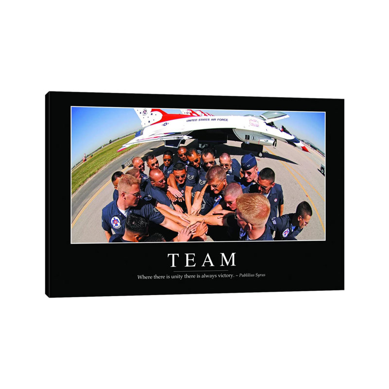 Team - Wrapped Canvas Print, 20.32 cm H x 30.48 cm W