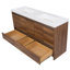 Meuble-lavabo double 60,5 po avec plateau en marbre de culture 60,5 po-2053789982