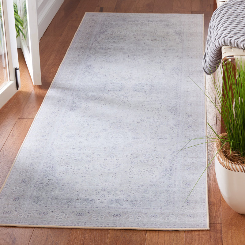 Tapis oriental beige / beige Ferree, Tapis de couloir 2 pi 6 po x 8 pi