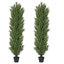 Ensemble de 2 arbres à cèdre artificiels pour l'extérieur 6 pi
