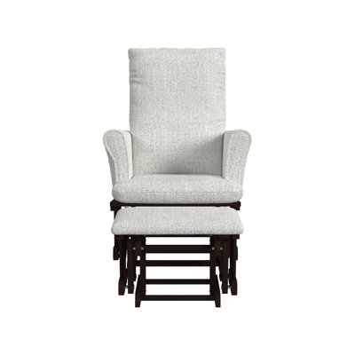 Britt Modern Rocker with Ottoman, Owl Fabric