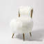 Hailey Chair-Mongolian Lamb-White
