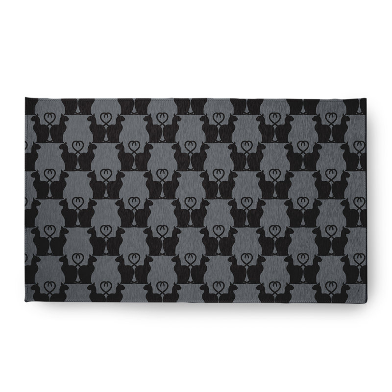 Deangel Chenille Indoor Rug, Rectangle 1'6" x 2'6"
