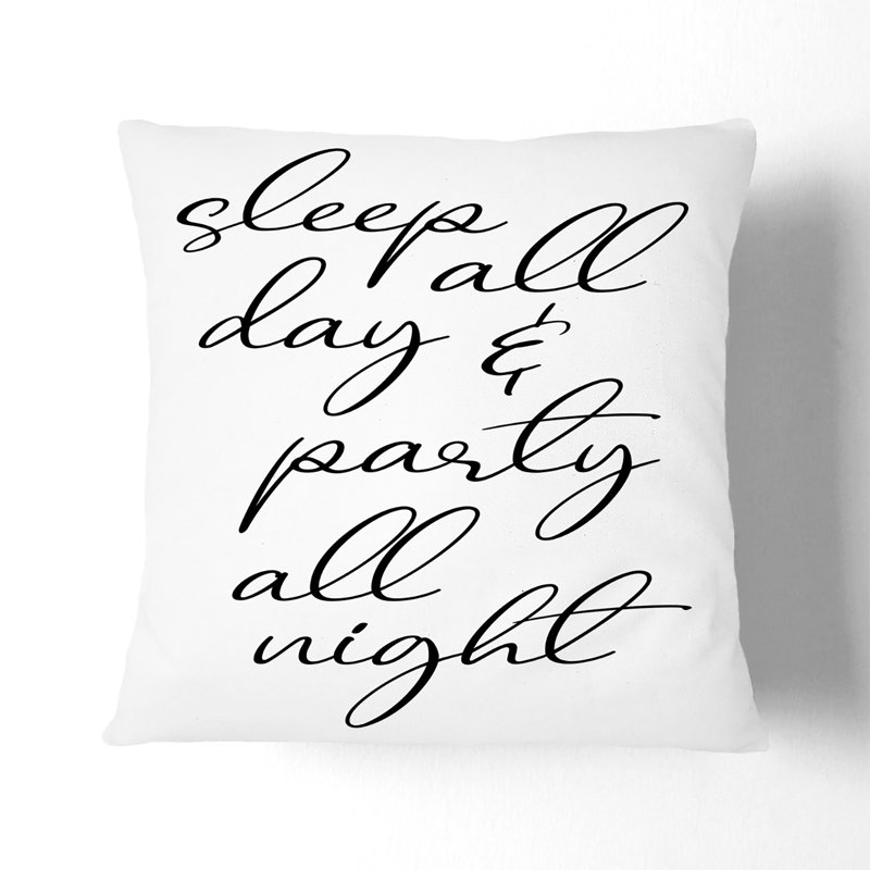 Party All Night Scatter Cushion, Stone, 55cm H x 55cm W x 20cm D