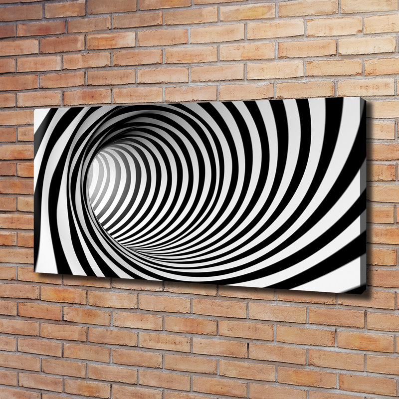 3D Tunnel - Wrapped Canvas Print