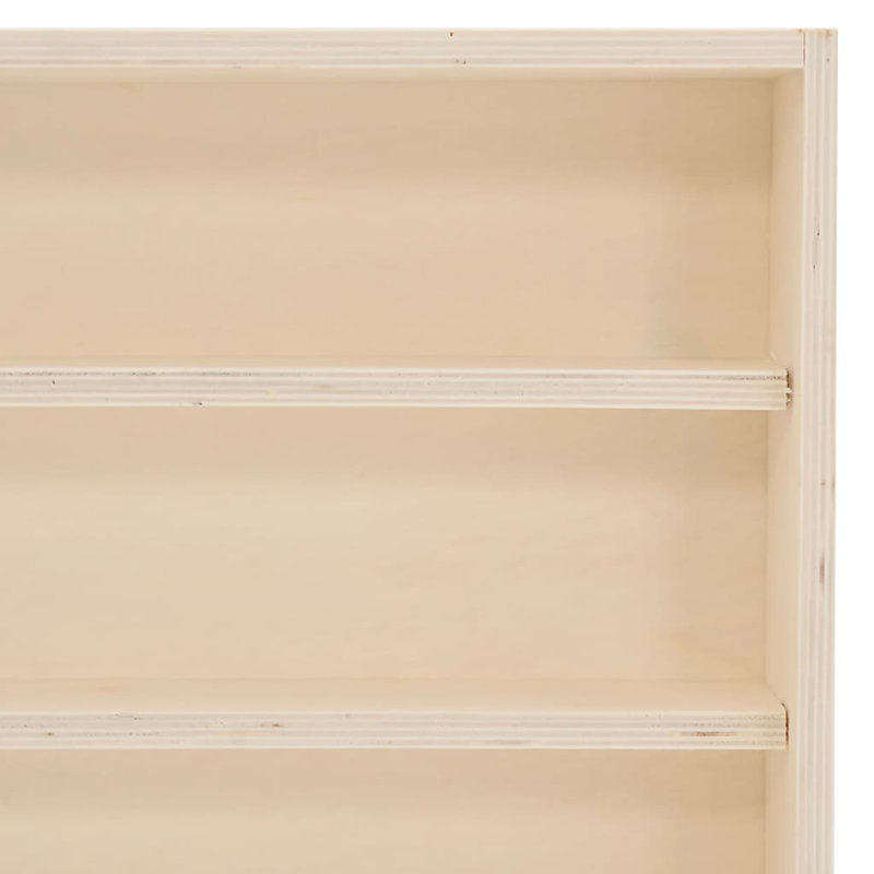 Vitrine en bois contreplaqué brun vidaXL, H 14,6 po x l 39,4 po x P 3,3 po