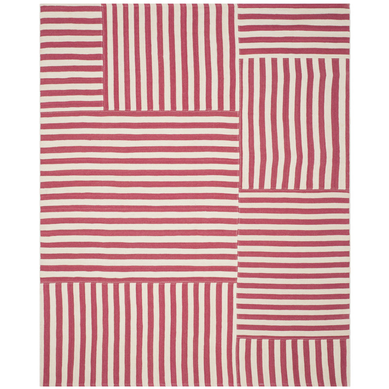 Ralph Lauren Canyon Stripe Patch Wool Striped Rug, Rectangle 8' x 10'