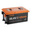 Batterie 36V (38,4V) 105AH au chariot de golf au Lithium, avec chargeur 25A, batterie Lifepo4, BMS 200A intégré, avec Bluetooth et écran tactile, 4000 cycles, boîtier en métal, pour voiturettes de golf, moteurs à la traîne
