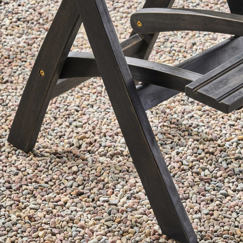 Table d'extérieur Minimalist en gris foncé - Fabrication en bois pour les jardins