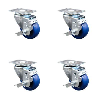 Polyurethane Caster with Brake