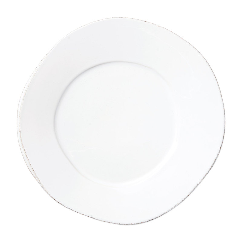 Lastra Dinner Plate, White