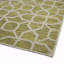 Tapis de couloir contemporain, transitionnel, à motif géométrique, texturé, haut-bas coupé et bouclé 2 pi x 6 pi