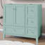 Meuble-lavabo 36 po sans lavabo, armoire de salle de bain autoportante en bois avec 3 tiroirs, une armoire, chargement USB