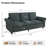 78.74''Modern Sofa Rolled Arms Upholstered Couch-116094601