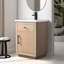 Ensemble de meuble-lavabo autoportant à simple cuve 24 po avec plateau en céramique Avignon-114248498