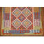 Tapis décoratif réversible en laine kilim oriental 4 x 6