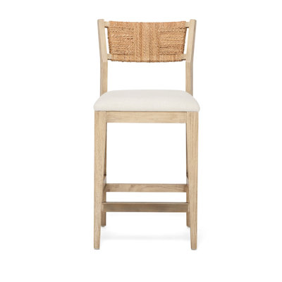 Colony Upholstered Stool with Solid Wood Frame