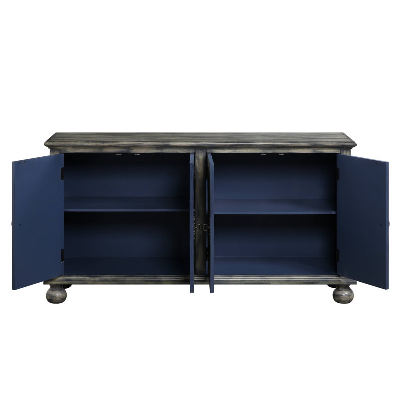 Jardins Console Table,Buffet cabinet,Office Credenza with Wooden turned legs