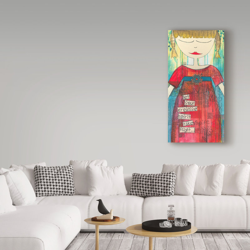 Art sur toile Huso «Take Flight», H 24 po x l 12 po x P 2 po