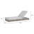 Tenby Poveromo Outdoor Metal Chaise Lounge-531224269