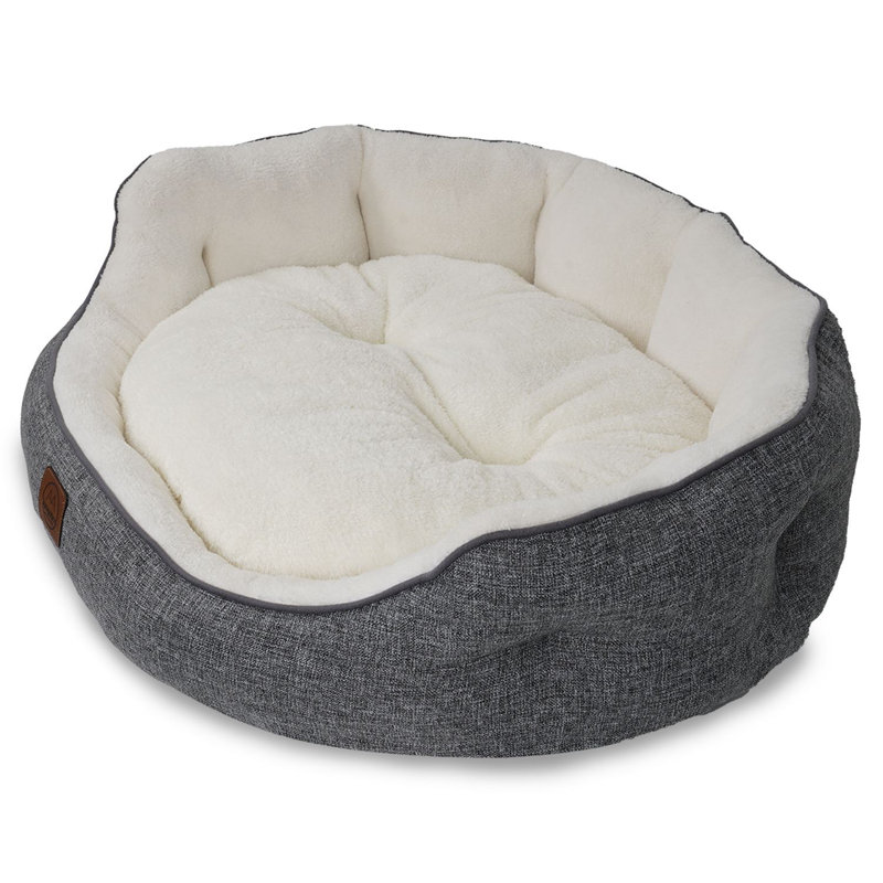 Lit pour animal de compagnie, L 31,5 po x l 27,6 po, Gris / Blanc