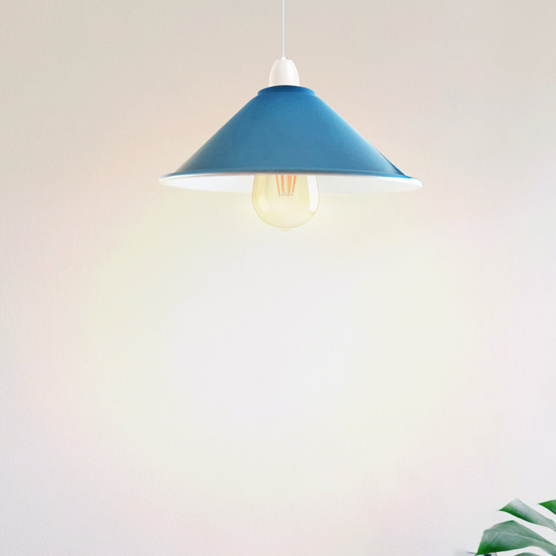 Nikias 10cm H Metal Cone Shape Lamp Shade ( Uno ), Blue