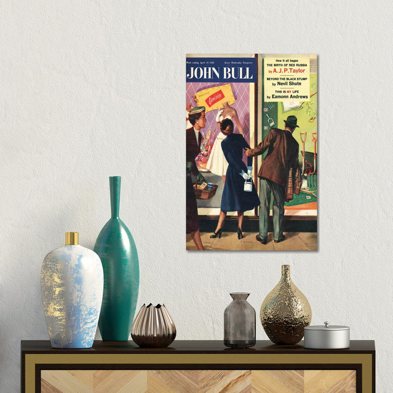 1956 John Bull Magazine Cover by The Advertising Archives - Gallery-Wrapped Canvas Giclée on Canvas, 30.48 cm H x 45.72 cm W