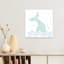 «Mermaid Tail Waves Playful Contemporary Fish Ocean», reproduction d'art-1128050346