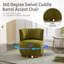 Fauteuil d'appoint en velours pivotant confortable-564473940