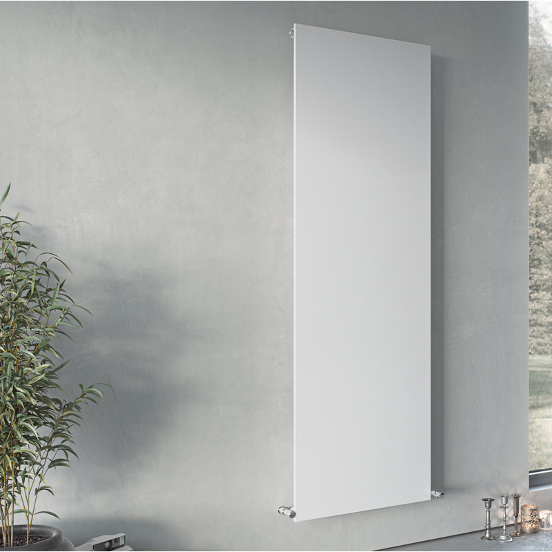 Andrew Vertical Designer Radiator, 180cm H x 60cm W x 7.4cm D, White