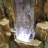 Open Tree Trunk Fountain w/Cool White LED Lights-437484016