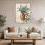 «Rustic Greenery Terracotta Pitcher Still Life», reproduction d'impression sur toile tendue-129450250