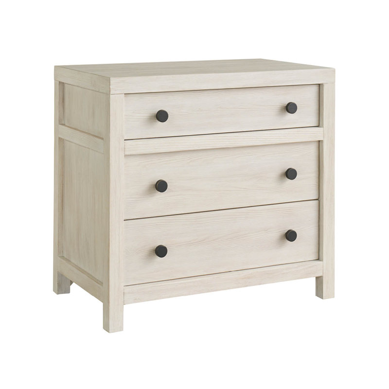 Dwell 3 - Drawer Nightstand, Ivory