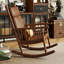 Chaise berçante en bois massif