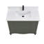42" Cadet Finish Solid Wood Sink Vanity  With 1' Artificial Stone Top-1571725670