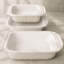 Ensemble de 3 casseroles en céramique Artena, plats de cuisson profonds rectangulaires avec poignées, moule à Lasagne allant au four (5,1 pte / 2,3 pte / 1,1 pte) (plat de cuisson seulement)-124811218